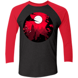 T-Shirts Vintage Black/Vintage Red / X-Small Embrace the Darkness Men's Triblend 3/4 Sleeve