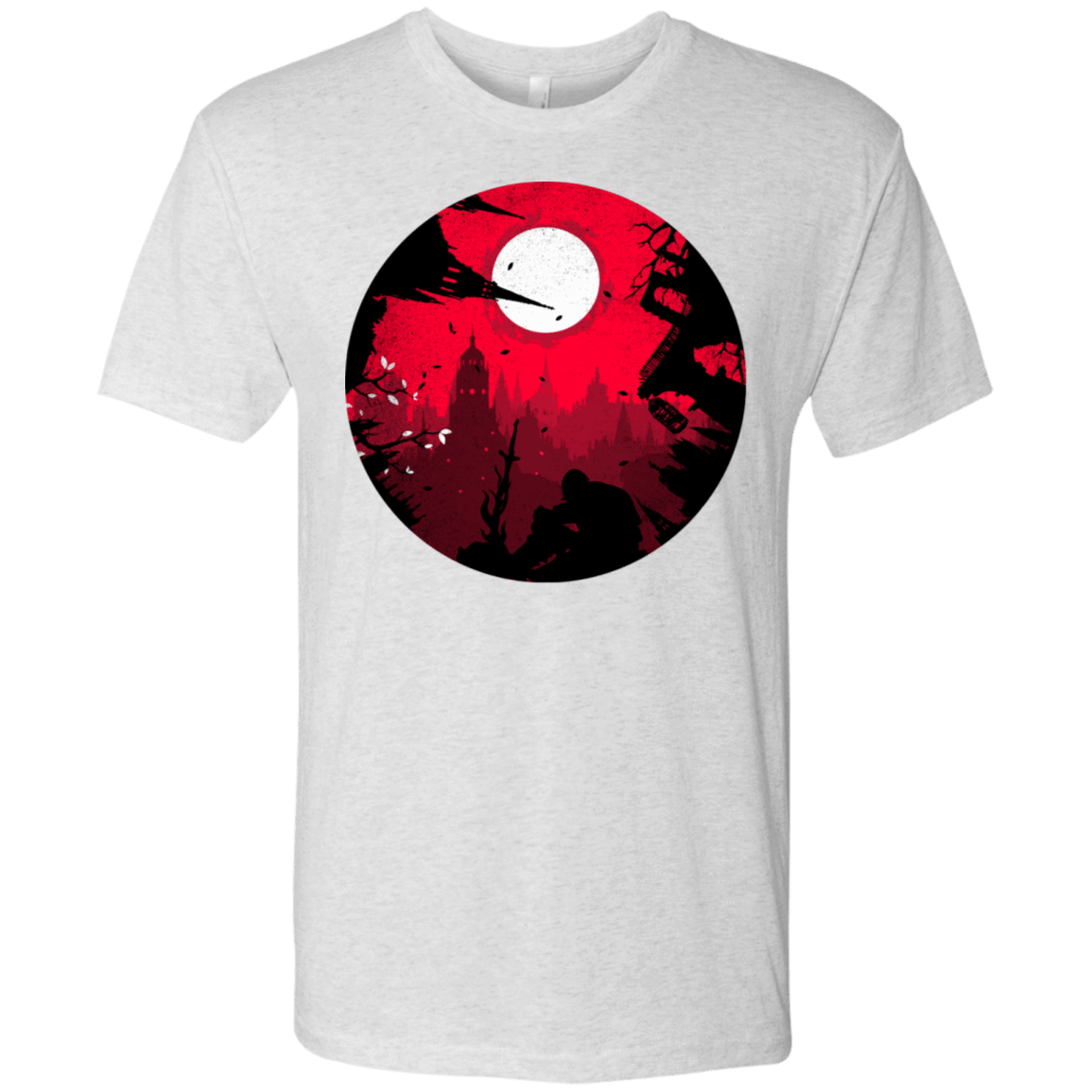 T-Shirts Heather White / S Embrace the Darkness Men's Triblend T-Shirt