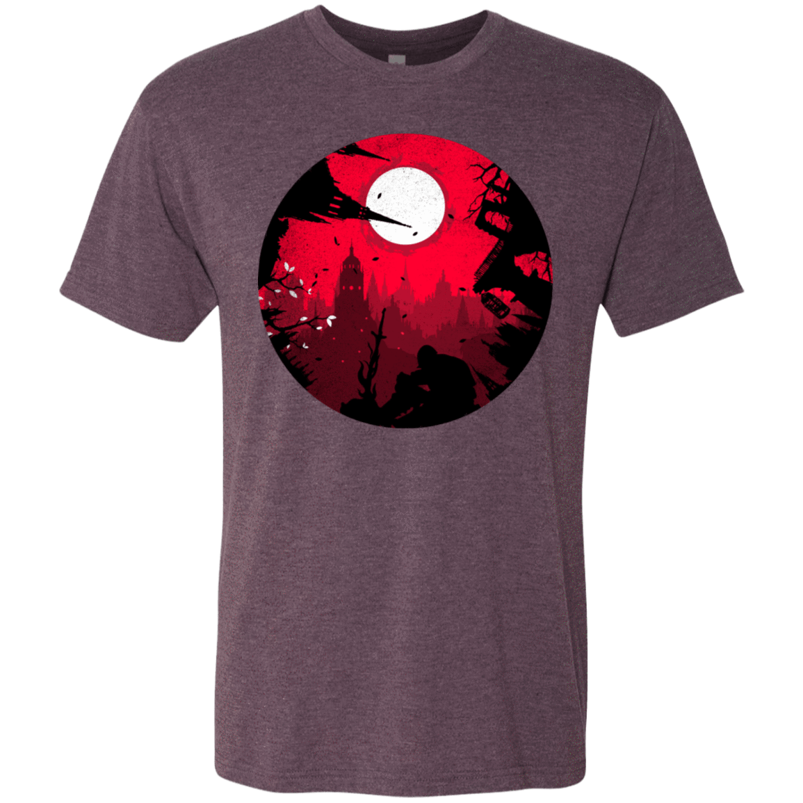 T-Shirts Vintage Purple / S Embrace the Darkness Men's Triblend T-Shirt