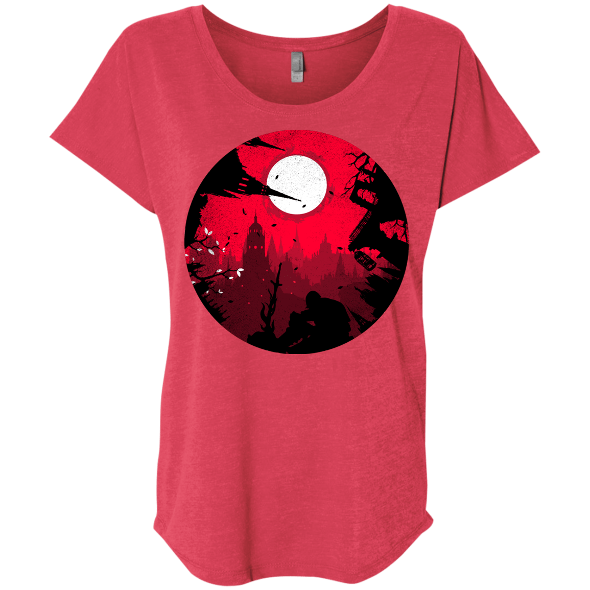 T-Shirts Vintage Red / X-Small Embrace the Darkness Triblend Dolman Sleeve