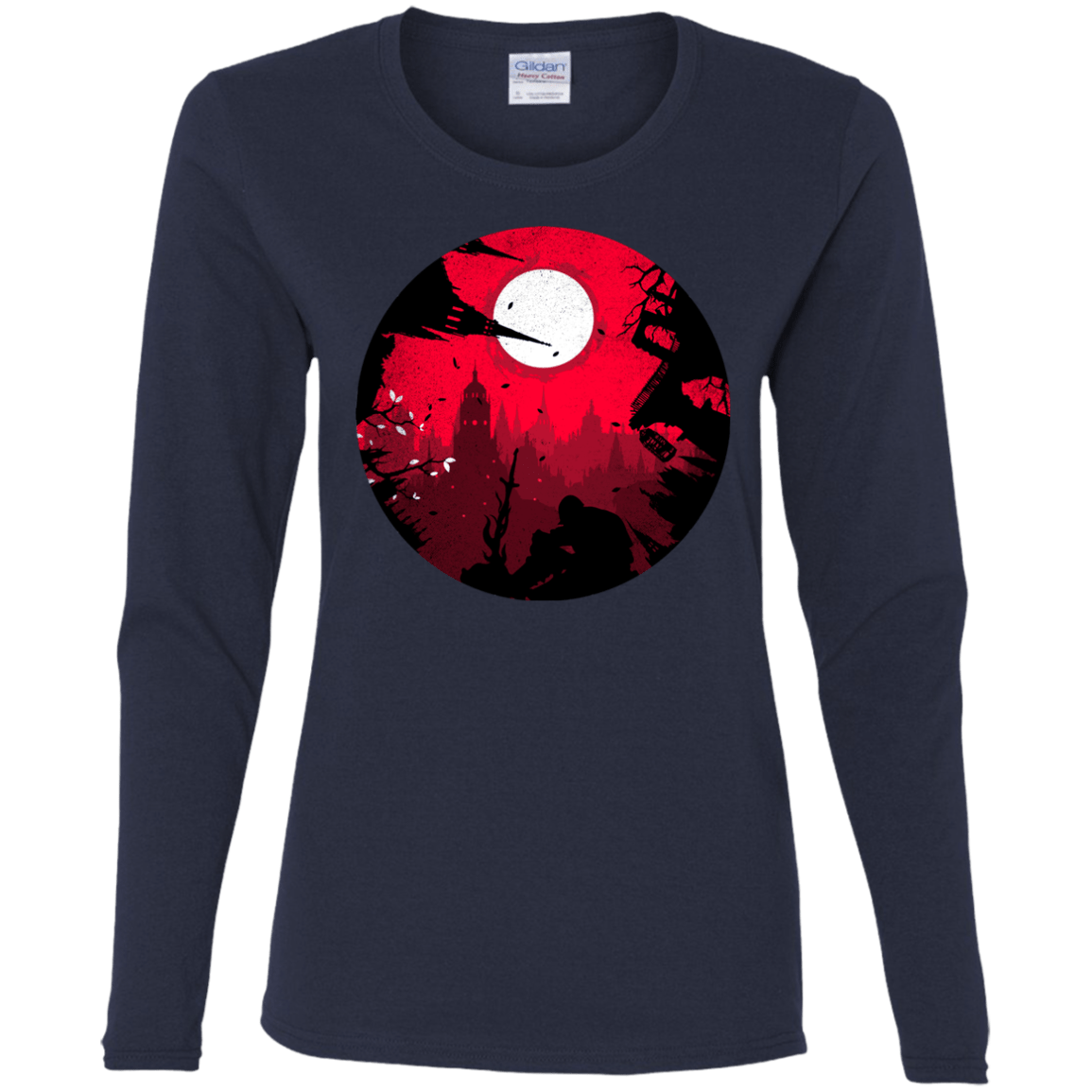 T-Shirts Navy / S Embrace the Darkness Women's Long Sleeve T-Shirt