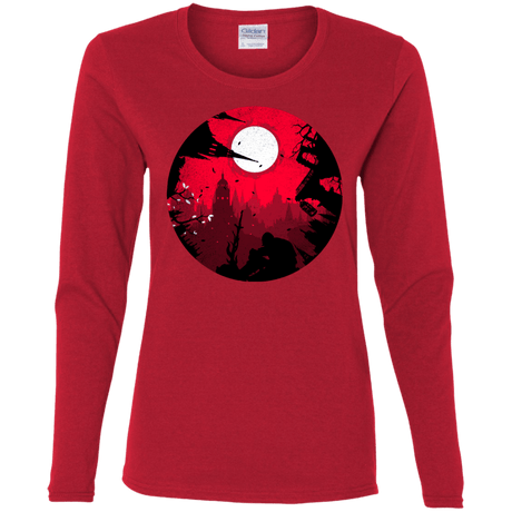 T-Shirts Red / S Embrace the Darkness Women's Long Sleeve T-Shirt