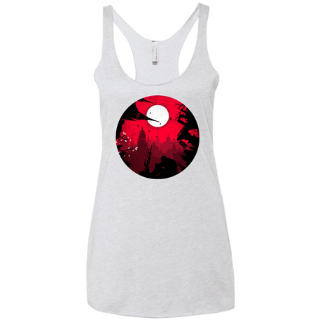 T-Shirts Heather White / X-Small Embrace the Darkness Women's Triblend Racerback Tank