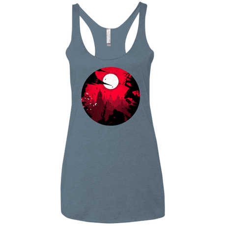 T-Shirts Indigo / X-Small Embrace the Darkness Women's Triblend Racerback Tank