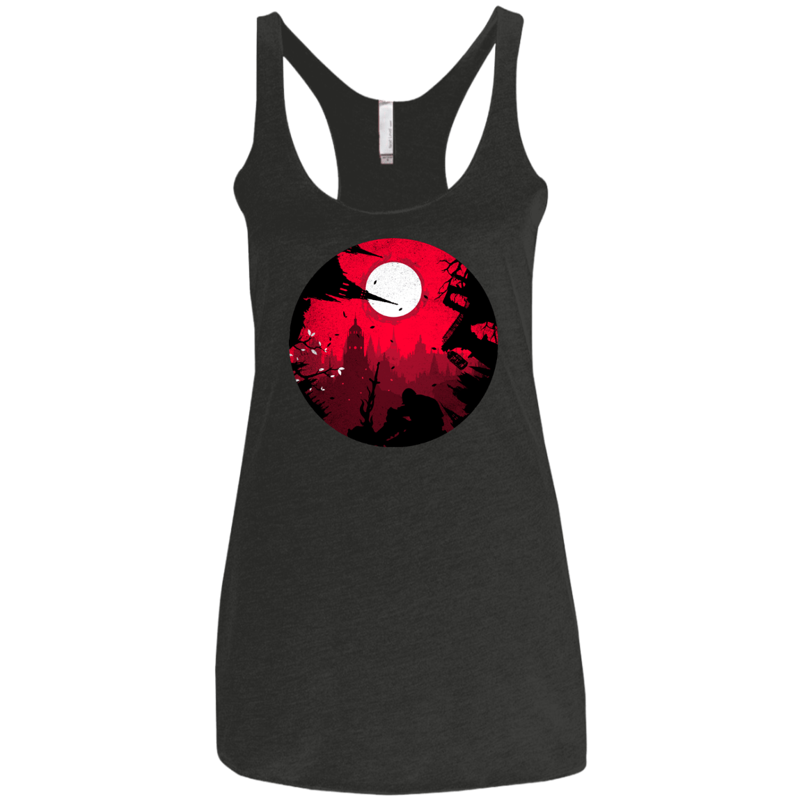 T-Shirts Vintage Black / X-Small Embrace the Darkness Women's Triblend Racerback Tank
