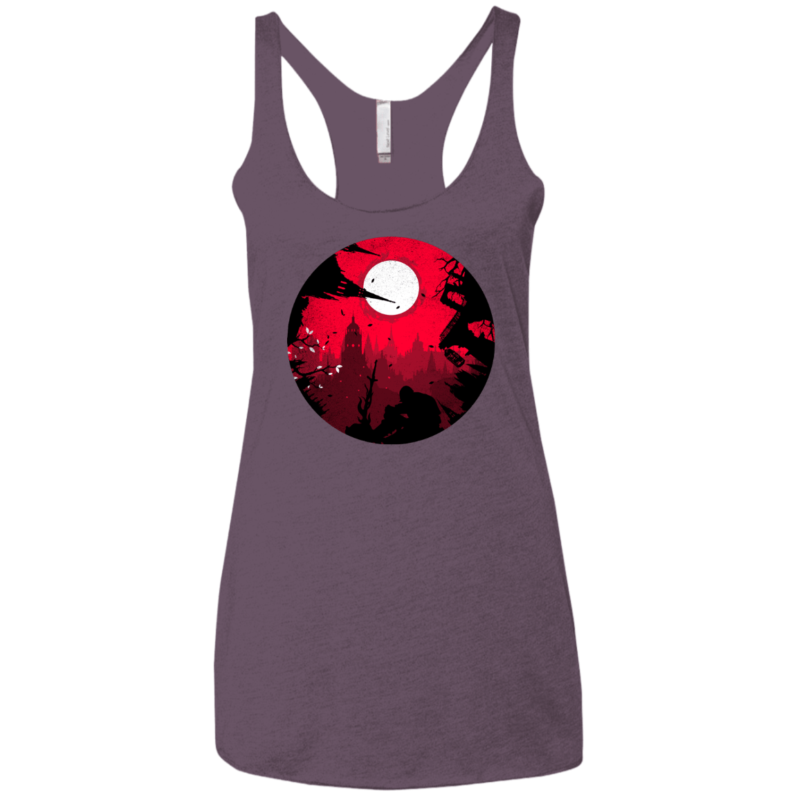 T-Shirts Vintage Purple / X-Small Embrace the Darkness Women's Triblend Racerback Tank