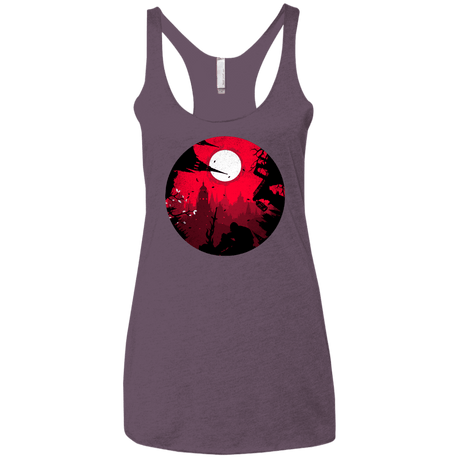T-Shirts Vintage Purple / X-Small Embrace the Darkness Women's Triblend Racerback Tank