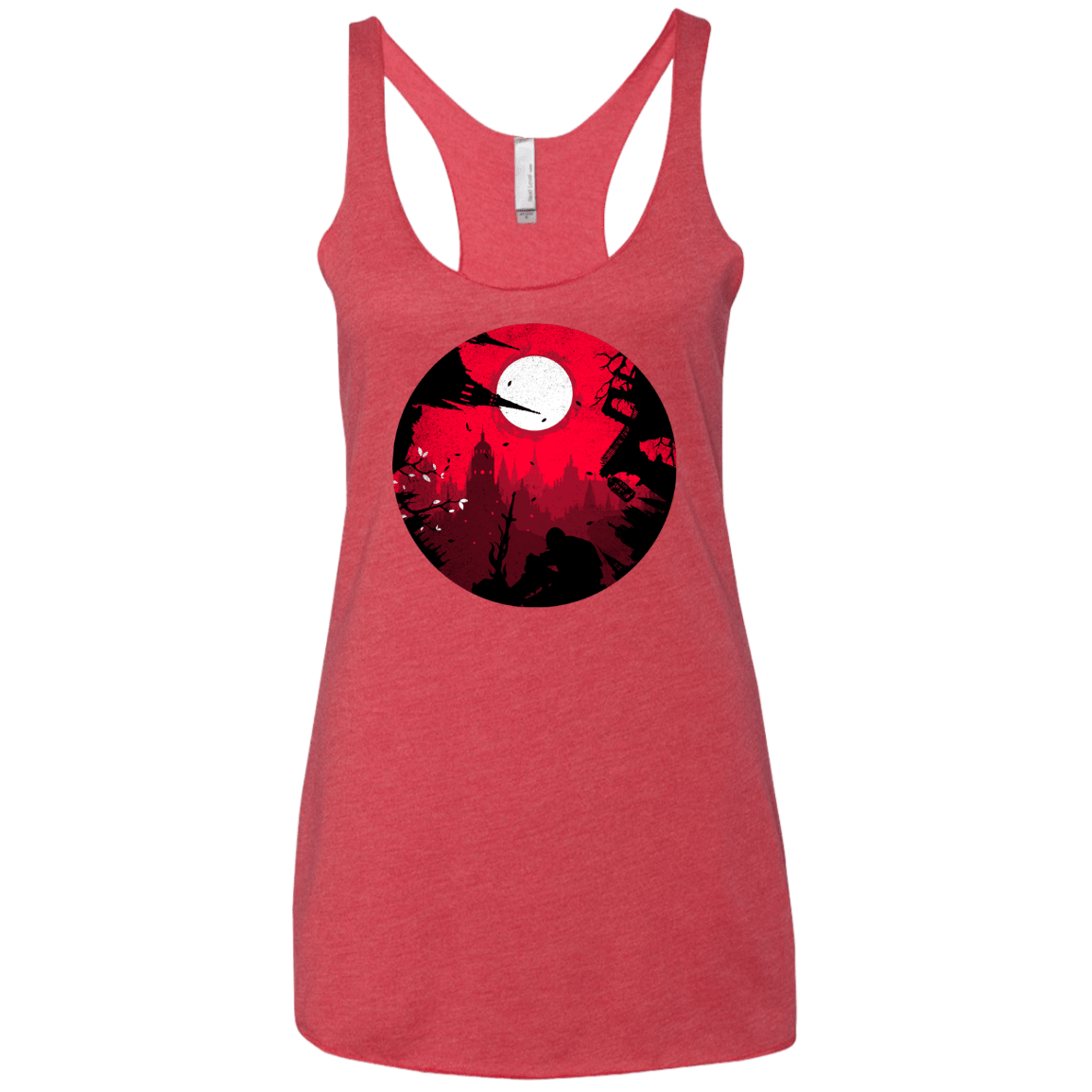 T-Shirts Vintage Red / X-Small Embrace the Darkness Women's Triblend Racerback Tank