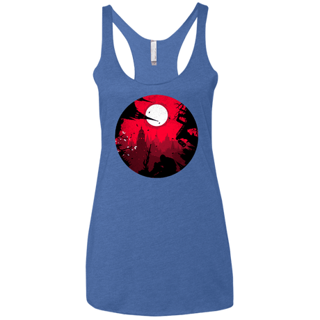 T-Shirts Vintage Royal / X-Small Embrace the Darkness Women's Triblend Racerback Tank