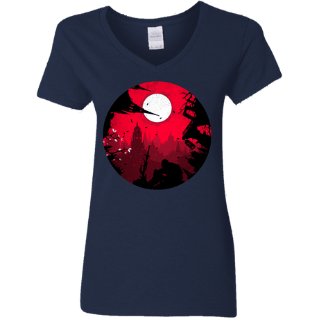 T-Shirts Navy / S Embrace the Darkness Women's V-Neck T-Shirt