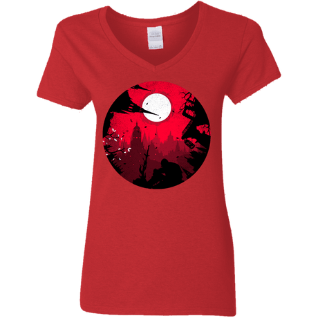 T-Shirts Red / S Embrace the Darkness Women's V-Neck T-Shirt