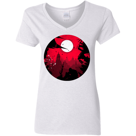 T-Shirts White / S Embrace the Darkness Women's V-Neck T-Shirt