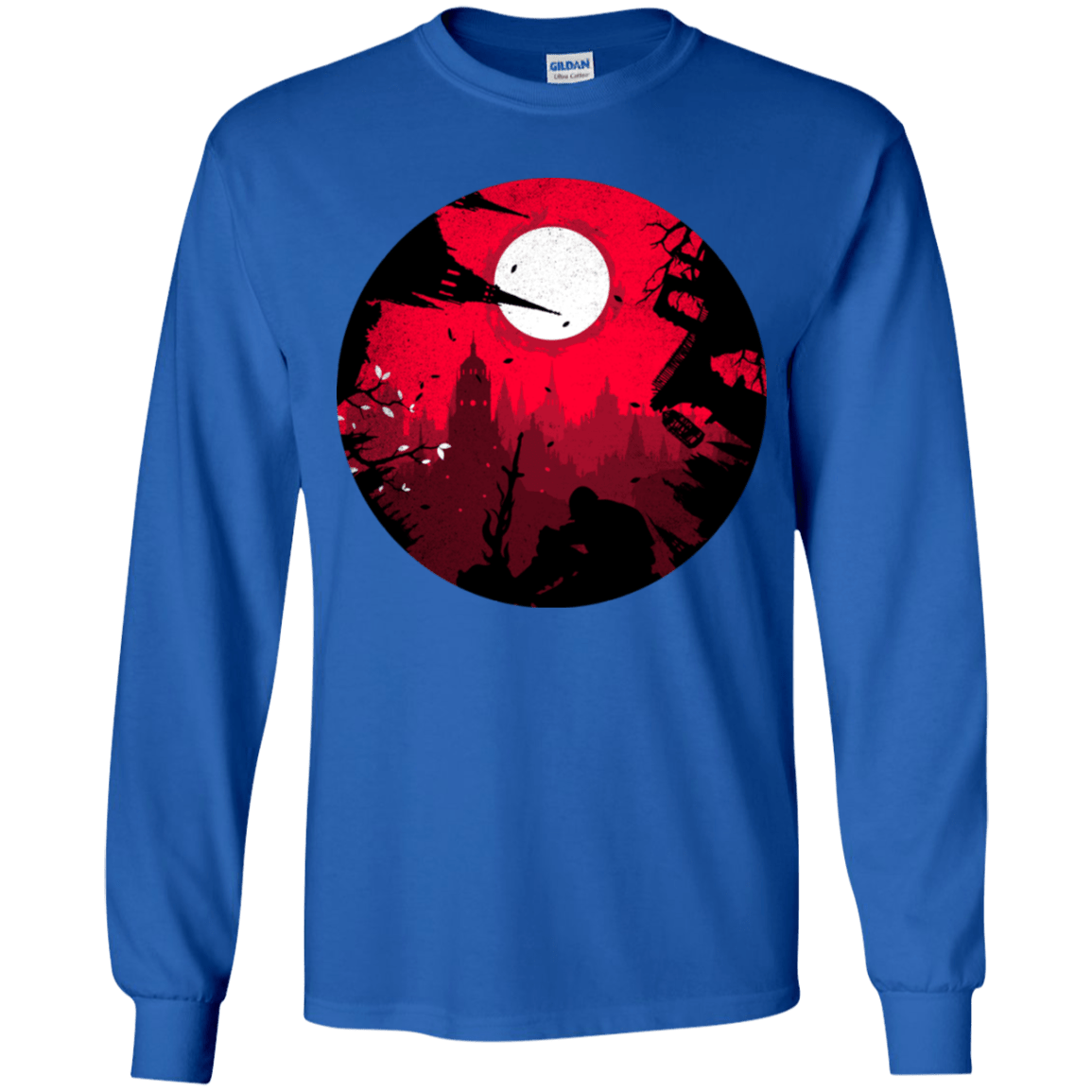 T-Shirts Royal / YS Embrace the Darkness Youth Long Sleeve T-Shirt