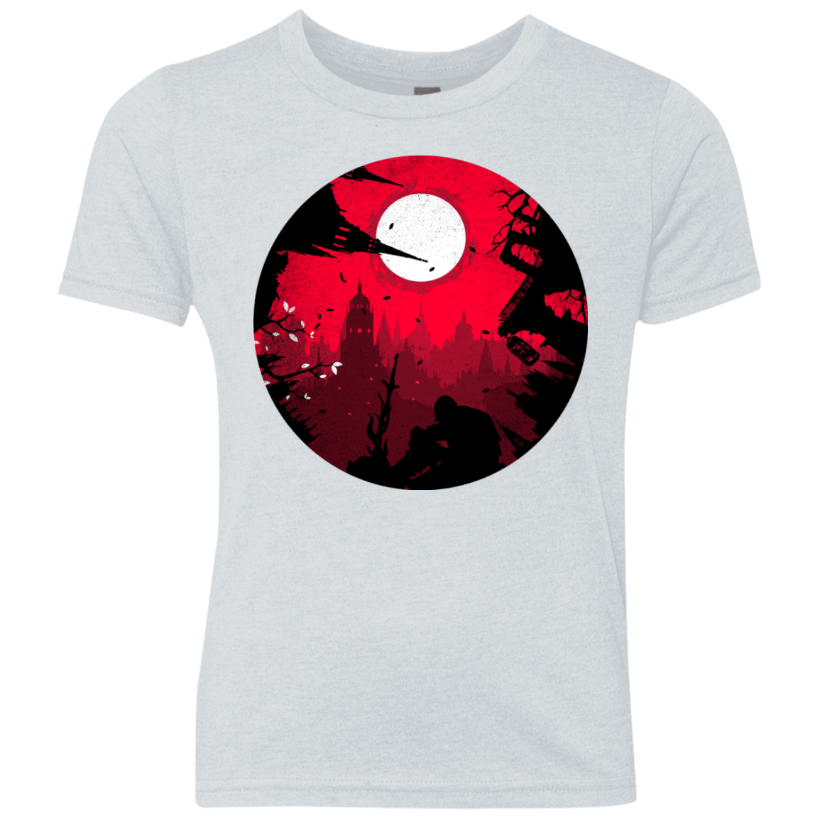 T-Shirts Heather White / YXS Embrace the Darkness Youth Triblend T-Shirt
