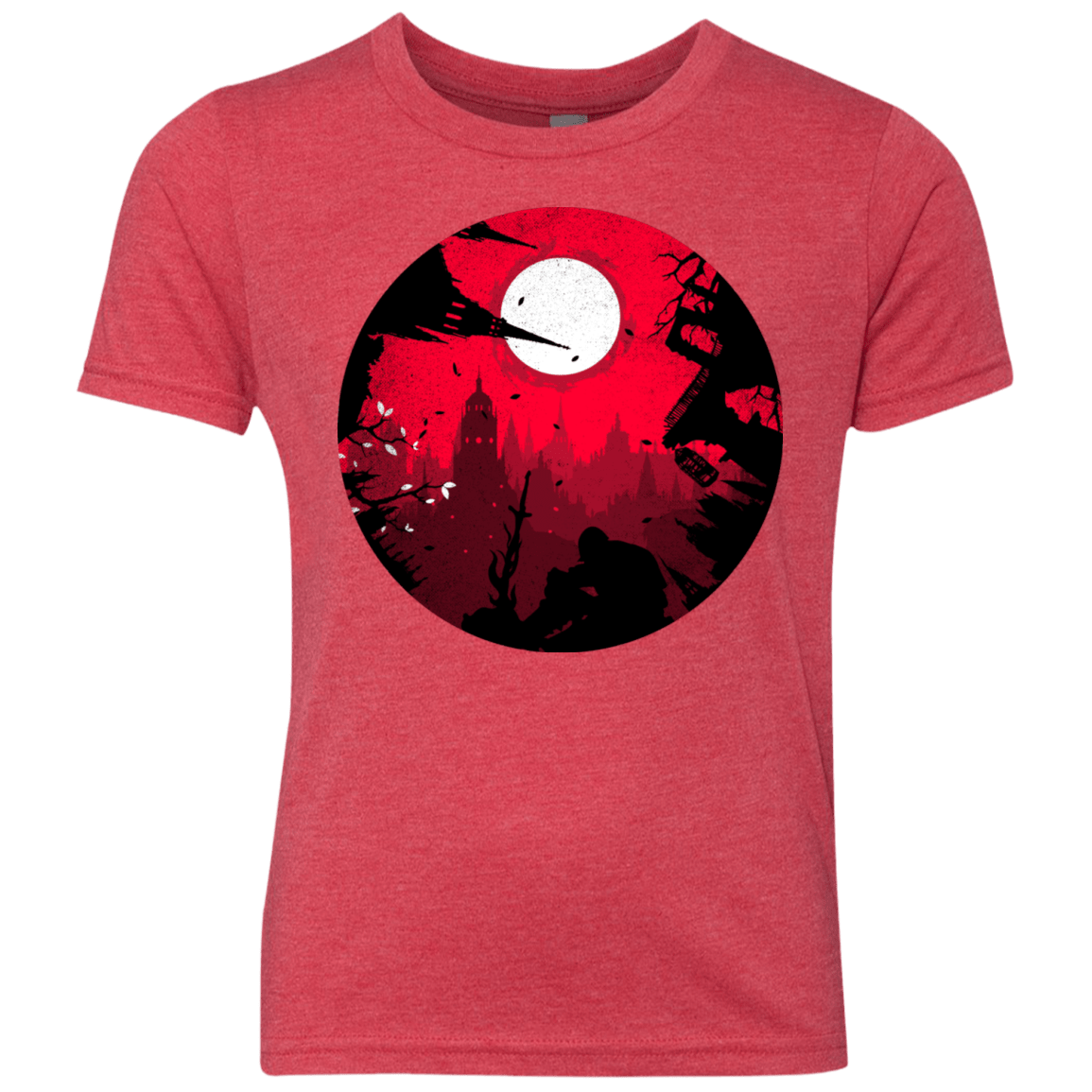 T-Shirts Vintage Red / YXS Embrace the Darkness Youth Triblend T-Shirt