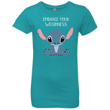 T-Shirts Tahiti Blue / YXS Embrace your weirdness Girls Premium T-Shirt