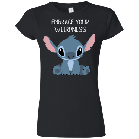 T-Shirts Black / S Embrace your weirdness Junior Slimmer-Fit T-Shirt