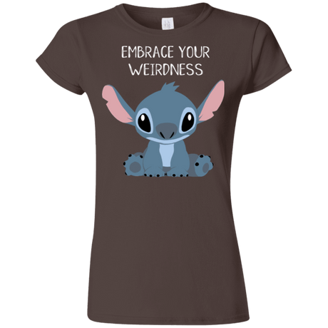 T-Shirts Dark Chocolate / S Embrace your weirdness Junior Slimmer-Fit T-Shirt