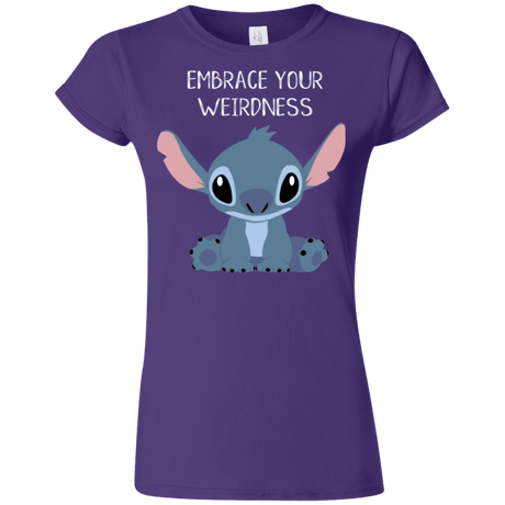 T-Shirts Purple / S Embrace your weirdness Junior Slimmer-Fit T-Shirt