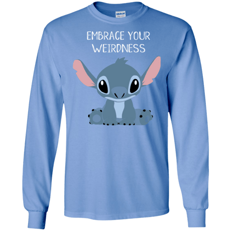 T-Shirts Carolina Blue / S Embrace your weirdness Men's Long Sleeve T-Shirt