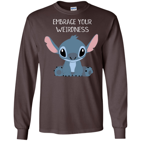 T-Shirts Dark Chocolate / S Embrace your weirdness Men's Long Sleeve T-Shirt