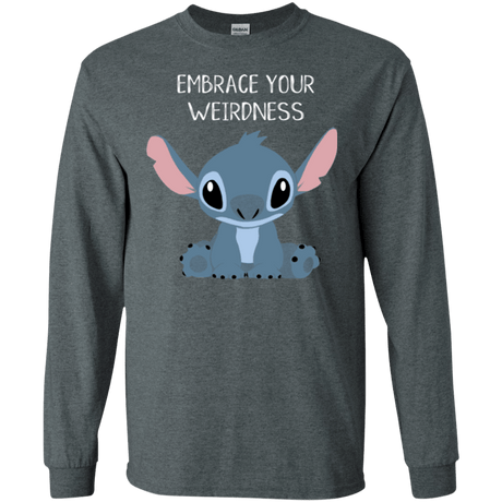 T-Shirts Dark Heather / S Embrace your weirdness Men's Long Sleeve T-Shirt