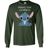 T-Shirts Forest Green / S Embrace your weirdness Men's Long Sleeve T-Shirt