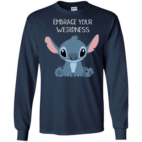 T-Shirts Navy / S Embrace your weirdness Men's Long Sleeve T-Shirt