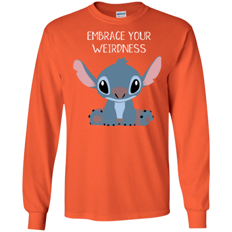 T-Shirts Orange / S Embrace your weirdness Men's Long Sleeve T-Shirt