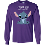 T-Shirts Purple / S Embrace your weirdness Men's Long Sleeve T-Shirt