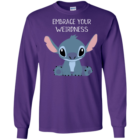 T-Shirts Purple / S Embrace your weirdness Men's Long Sleeve T-Shirt