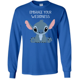 T-Shirts Royal / S Embrace your weirdness Men's Long Sleeve T-Shirt