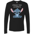 T-Shirts Black / S Embrace your weirdness Men's Premium Long Sleeve