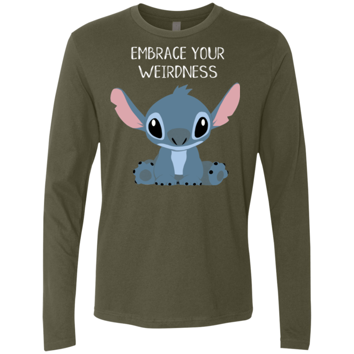 T-Shirts Military Green / S Embrace your weirdness Men's Premium Long Sleeve