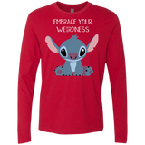 T-Shirts Red / S Embrace your weirdness Men's Premium Long Sleeve