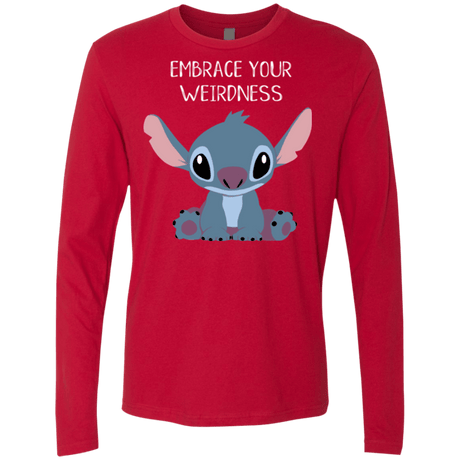T-Shirts Red / S Embrace your weirdness Men's Premium Long Sleeve