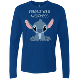 T-Shirts Royal / S Embrace your weirdness Men's Premium Long Sleeve