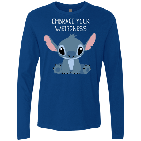 T-Shirts Royal / S Embrace your weirdness Men's Premium Long Sleeve