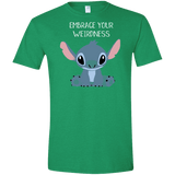 T-Shirts Heather Irish Green / S Embrace your weirdness Men's Semi-Fitted Softstyle