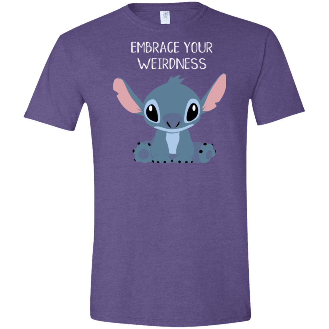 T-Shirts Heather Purple / S Embrace your weirdness Men's Semi-Fitted Softstyle