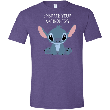 T-Shirts Heather Purple / S Embrace your weirdness Men's Semi-Fitted Softstyle
