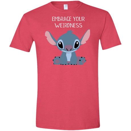 T-Shirts Heather Red / S Embrace your weirdness Men's Semi-Fitted Softstyle