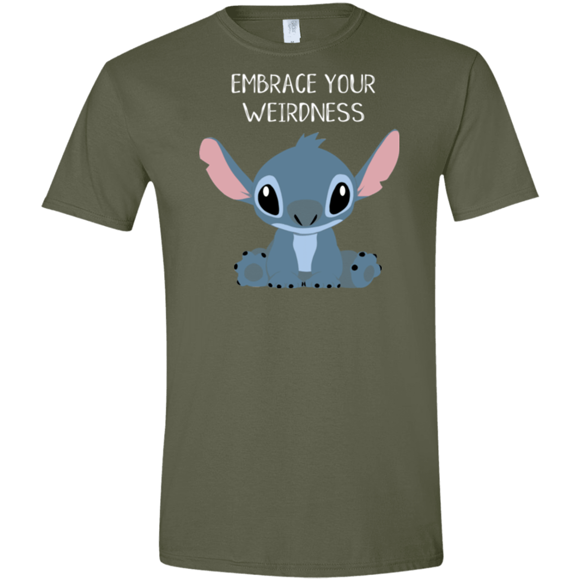 T-Shirts Military Green / S Embrace your weirdness Men's Semi-Fitted Softstyle