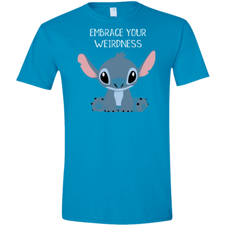 T-Shirts Sapphire / S Embrace your weirdness Men's Semi-Fitted Softstyle