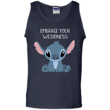 T-Shirts Navy / S Embrace your weirdness Men's Tank Top