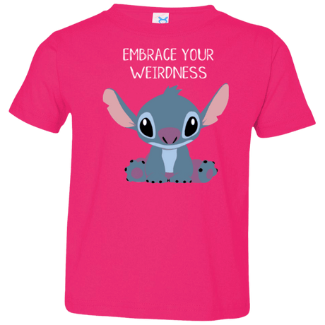 T-Shirts Hot Pink / 2T Embrace your weirdness Toddler Premium T-Shirt