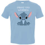 T-Shirts Light Blue / 2T Embrace your weirdness Toddler Premium T-Shirt