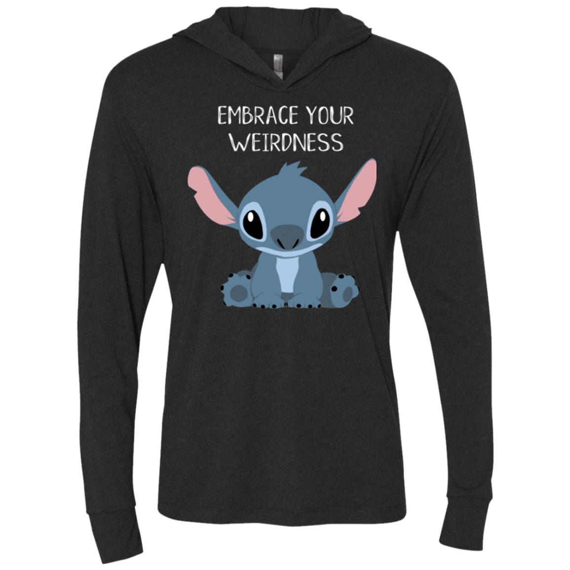 T-Shirts Vintage Black / X-Small Embrace your weirdness Triblend Long Sleeve Hoodie Tee