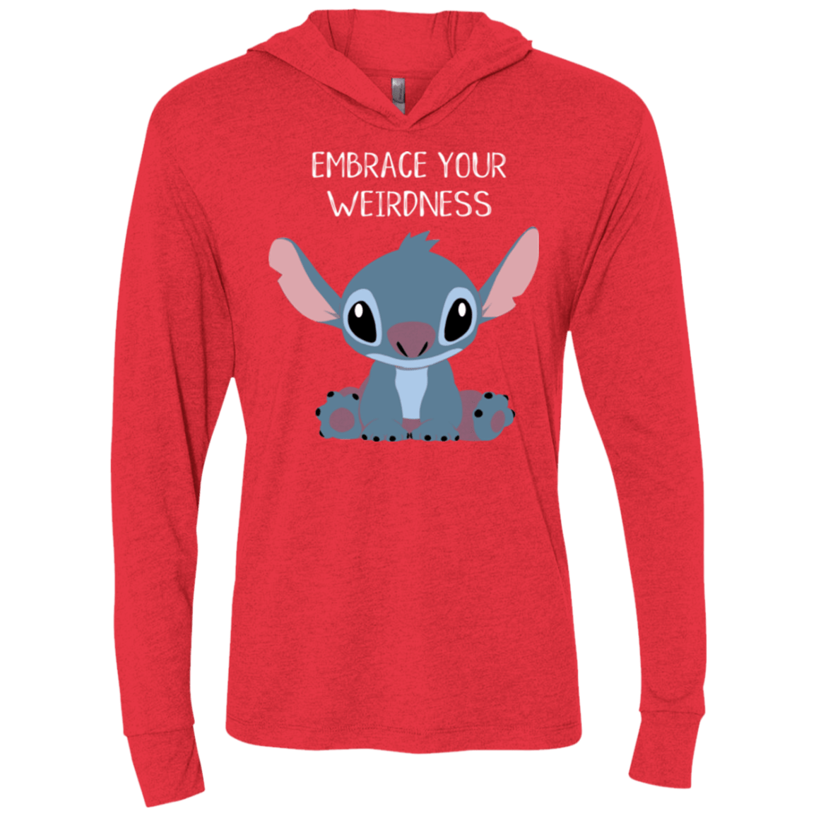 T-Shirts Vintage Red / X-Small Embrace your weirdness Triblend Long Sleeve Hoodie Tee