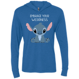 T-Shirts Vintage Royal / X-Small Embrace your weirdness Triblend Long Sleeve Hoodie Tee